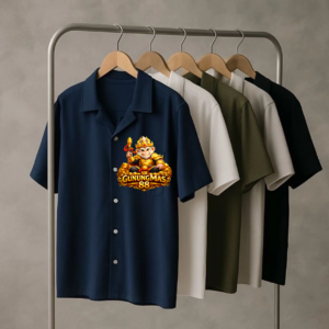 Gunungmas Kemeja Lengan Pendek Pria Kemeja Kantoran All Size