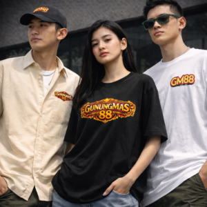 Kaos GM88 Oversized Pria Wanita Bahan Premium Cotton