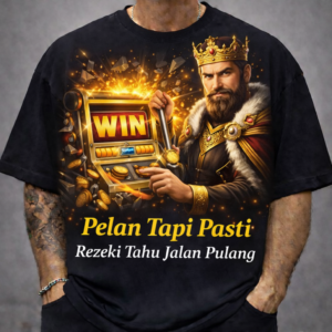 Gunungmas88 Kaos Premium 24s Hitam Full Print King Rezeki