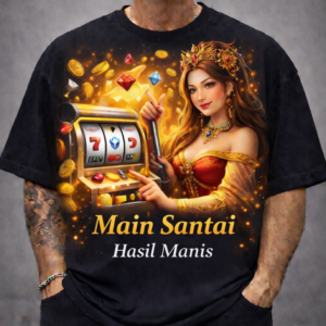 Gunungmas88 Kaos Unisex Hitam Full Print Hasil Manis