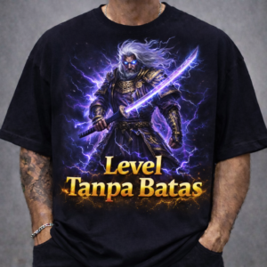 Gunungmas88 Kaos Premium Hitam Full Print Zeus Samuraei